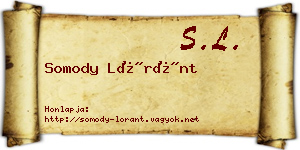 Somody Lóránt névjegykártya